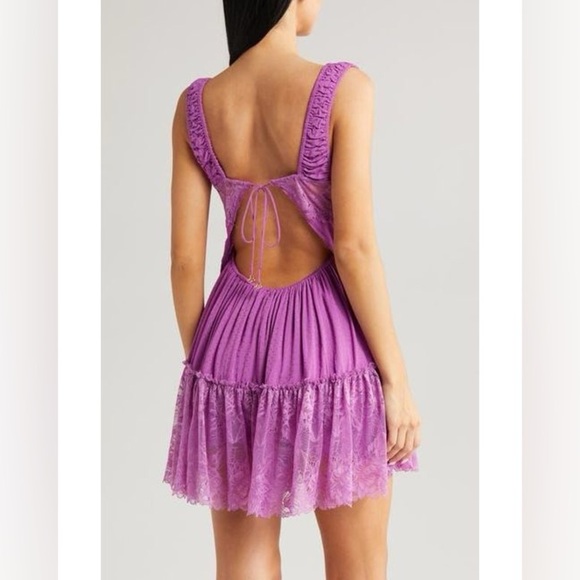 *NWT* Free People Spring Fling Romper - Purple - Picture 5 of 8